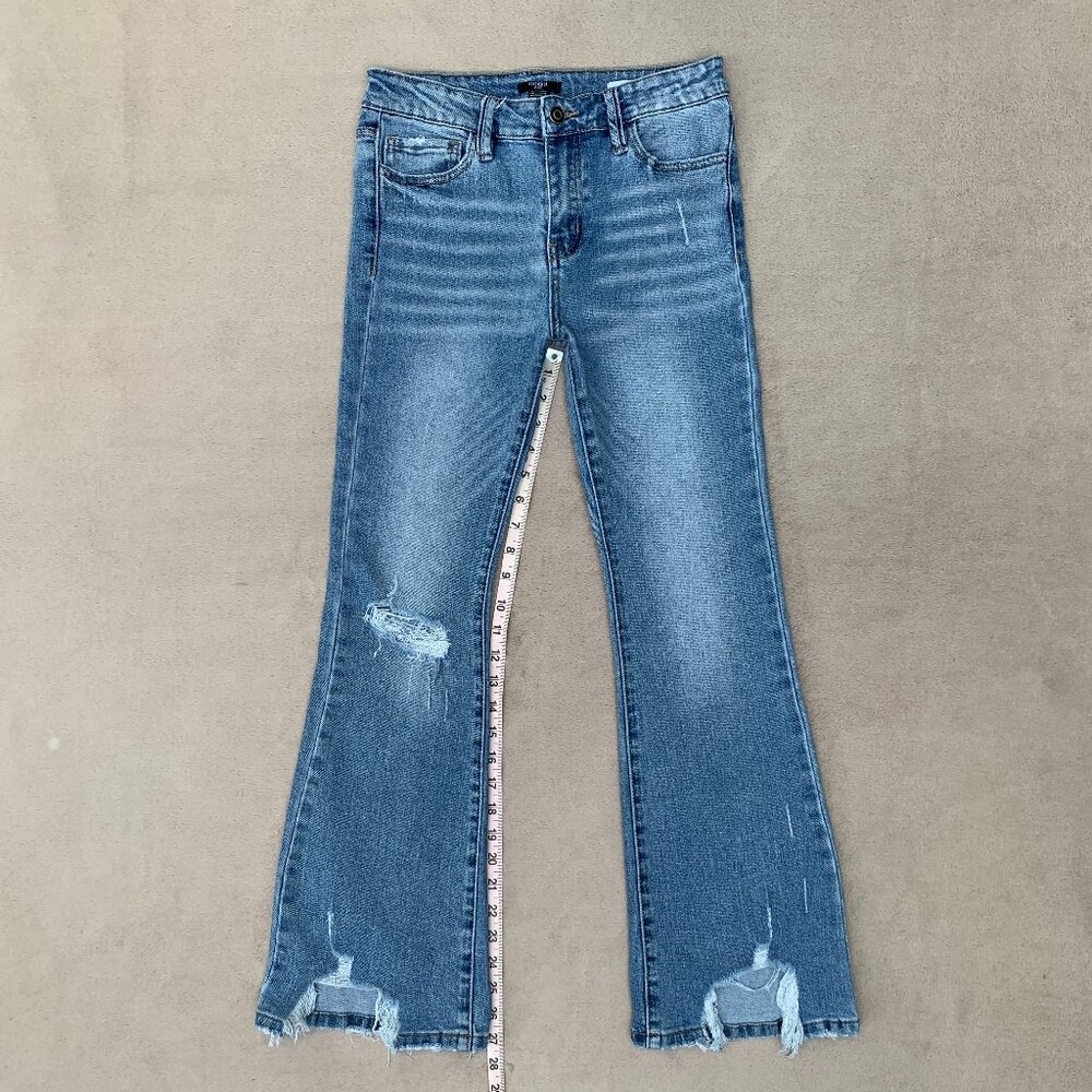 Forever 21 Kids Mid Rise Flare Jeans Sz 13-14 - Picture 10 of 16